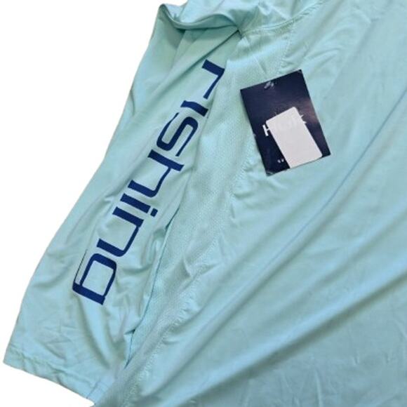 HUK Men Standard VC Pursuit Long Sleeve Shirt-Marlin Bright-Seafoam-2XL-NWT-C295 - Picture 8 of 8